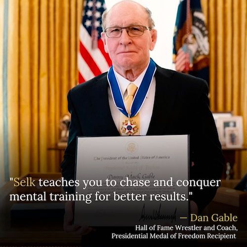 Dan Gable, Jason Selk client for executive functioning and leadership coaching